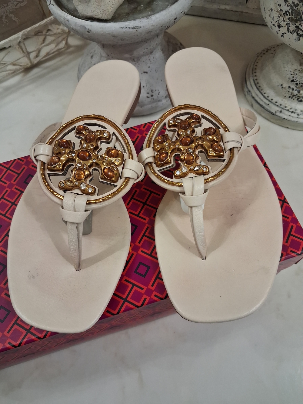 Tory Burch Jeweled Miller Sandal